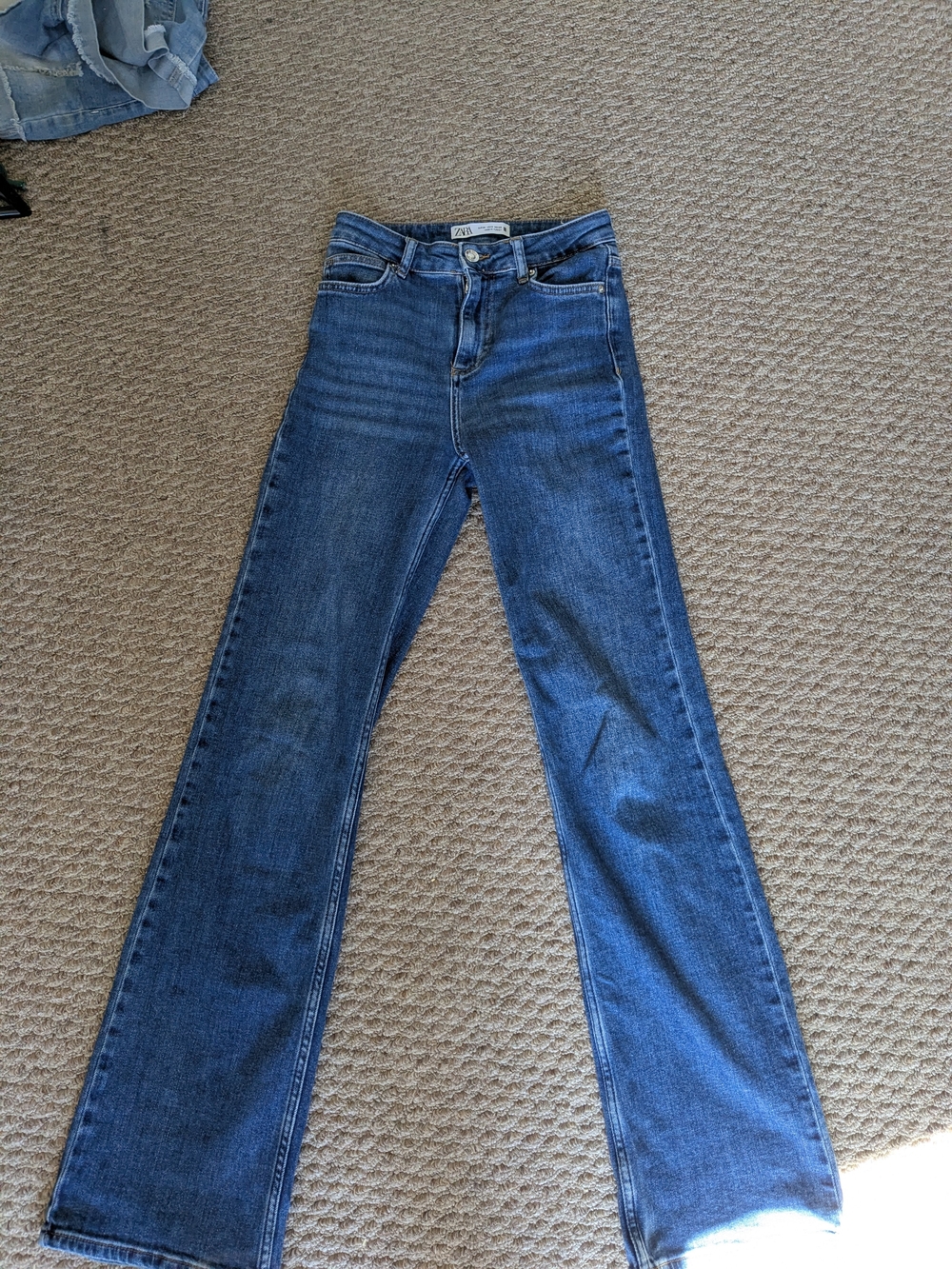Zara High Rise Straight Jeans